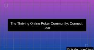 online poker community