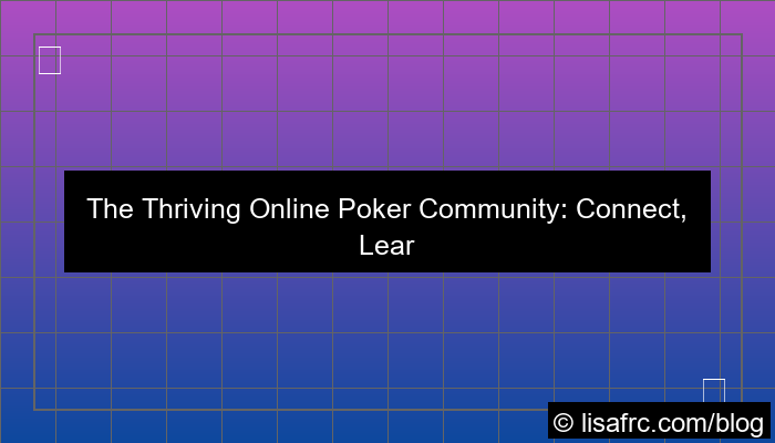 online poker community