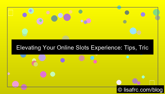 online slots experience