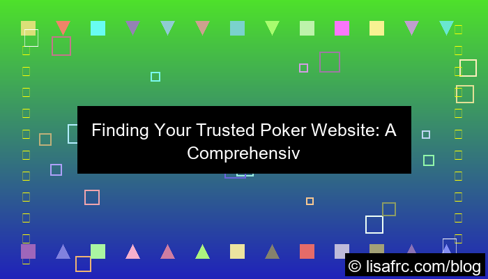 grafik trusted poker website