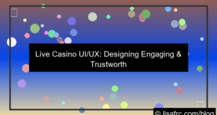 live casino interface design