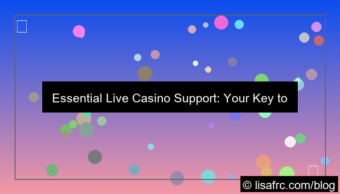 visual live casino support