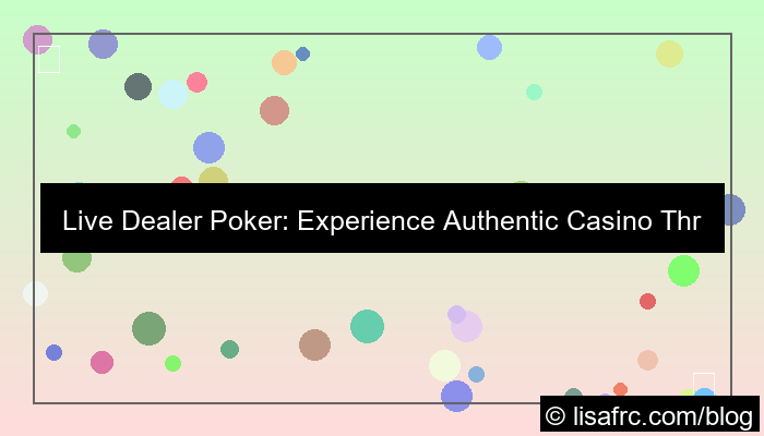 desain live dealer poker