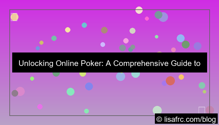 visual online poker accessibility