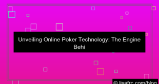 online poker technology