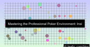 professional poker environment