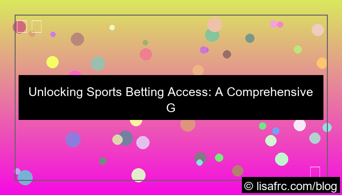 sports betting access
