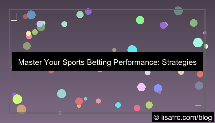 sports betting performance