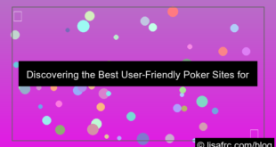 visual userfriendly poker site
